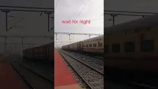 Indian railways in night #train #train #railtrack #ytshorts #railway #shorts #trending #travel