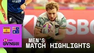 Australia finish STRONG 💪 | Spain v Australia  | HSBC SVNS Singapore 2026 | Men's Highlights