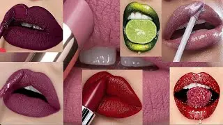 Different types of lipstick shades💄|Nude to bold lipstick shade💋