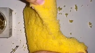 ASMR 💛 Dry car sponge ripping & agressive scratching - asmr sleep relaxation / urethane sponge asmr