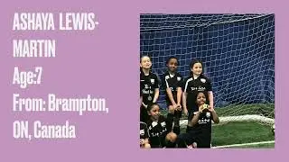 7 -year- old Ashaya future soccer star in Canada