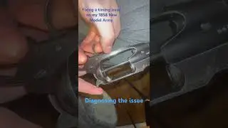 Fixing a timing issue 1858 Remington #Timing #Pietta #1858 #Army #BlackPowder #GunsOfTheWest #Guns ￼