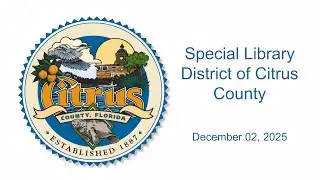 Special Library District Advisory Board - December 02, 2025