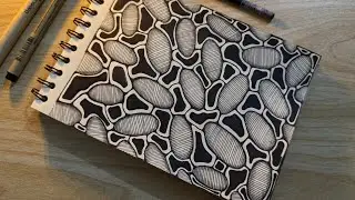 Easy Zentangle Art Idea for Beginners || Zentangle inspired Art || Zentangle Pattern