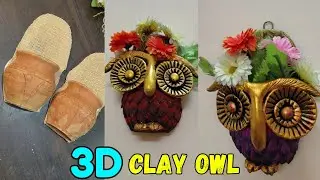 DIY😱Waste Material Craft Idea ✨Home Decor  Handmade Easy Terracotta Owl | Step By Step