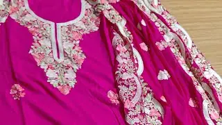 Beautiful Kashmir embriodered suits for summers order no. 9818107317