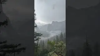 Beauty and Dramatic Stormy Scenery at Tunnel View, Yosemite National Park!