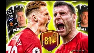 MCTOMINAY OR MILNER SBC!| 81+ DOUBLE UPGRADES DO WE PACK A HEADLINER?!  (FIFA 21 ULTIMATE TRAM)