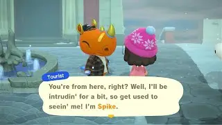 Talking to tourists 💬 (no commentary gameplay) 🌸 ACNH Daily #95