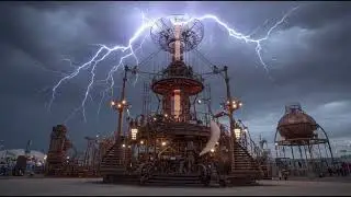 Mad Science  #ai #weirdcore #surreal #aiart #aivideo #strangerthingsfanart #steampunk #tesla