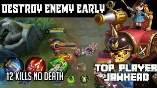 HOW TO DESTROY ENEMIES EARLY GAME WITH JAWHEAD | MLBB