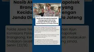 Buntut Kasus Asusila, AKP Nundarto Kapolsek Brangsong Kendal Kini Dipatsus di Rutan Polda Jateng