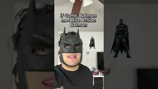 If Comic Batman met Live Action Batman #batman #dccomics #comics #dc