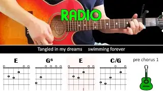 RADIO - The Corrs - Guitar lesson - Acoustic guitar (with chords & lyrics)