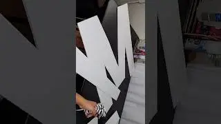 Diy foam board marquee #diymarquee #foamboards #dollartree
