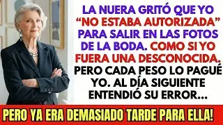“ELLA NO ESTÁ AUTORIZADA A SALIR EN LAS FOTOS!” — Dijo la NUERA, ¡PERO QUIEN PAGÓ LAS FOTOS FUI