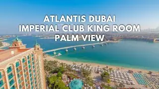 Atlantis The Palm Dubai | Pok&oacute;j Imperial Club King z widokiem na palmę | Ekskluzywny salonik z do...