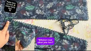 How To Attach Fashion Patti With Lace  In The Easiest Method |invisible Lace with palta patti#sewing