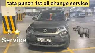 Tata punch first oil change service done #cars #tata #punch #automobile