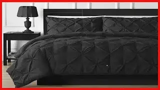 Great product -  Double Needle Durable Stitching Comfy Bedding 3-piece Pinch Pleat Comforter Set All