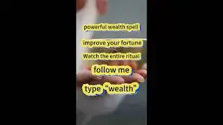 powerful wealth spell for attracting wealth！ #fengshui #wealthmanagement