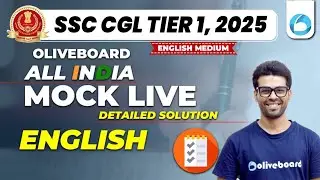 Oliveboard 22 - 23 February SSC CGL English Mock Test 2025 With Solutions
