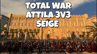 Epic medieval clash in Total War: Attila 3V3 SIEGE 1212AD