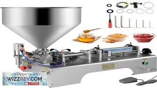 VEVOR Horizontal Pneumatic Liquid Filling Machine 10 300ML Paste Liquid Filling Machine