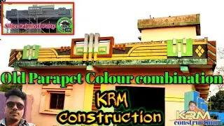  Wall Parapet  colour combination elevation design house  home design #KRMconstruction #vairalvidos 