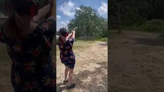 My sister shooting my 460 smith and Wesson revolver