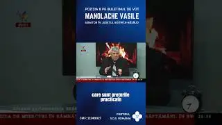 Manolache Vasile - Candidat Senat - pozitia 8 SOS Romania - jud Bistrita Nasaud