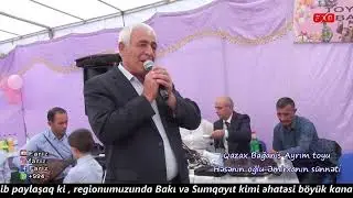 Aşıq Saqif Qazaxlı - baş sarıtel aşıq havaları Qazax Bağanis Ayrım toyu