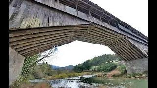 Please appreciate how ancient Chinese people built a wooden bridge