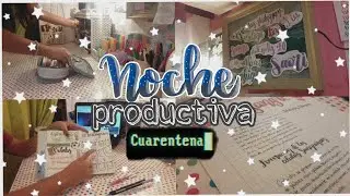 Noche productiva conmigo en cuarentena! Haciendo apunte lindo✌