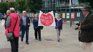 Peterloo Massacre 199th year anniversary rally.