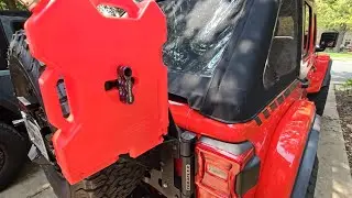 Jeep JL custom Rotopax bracket part 1