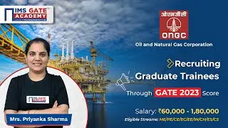 ONGC Graduate Trainee Through GATE 2023 I Detailed Notification #priyankasharma