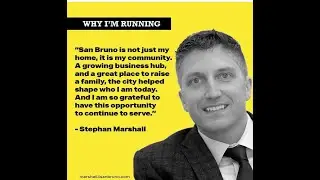 Live Conversation w Stephan Marshall For San Bruno City Council
