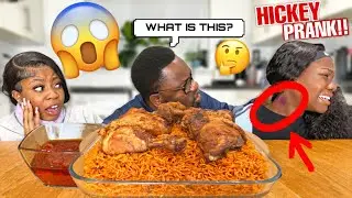 HICKEY PRANK ON MY DAD (HE WAS ANGRY!) ft PARTY JOLLOF RICE WITH FISH