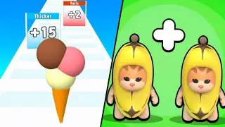 Ice Cream Rush | Epic Banana Run / All Level Gameplay: Android,iOS