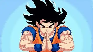 Dragon Ball Z - Goku Pixel Art Focus Live Wallpaper