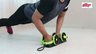 Abdominal Trainers Double Ab Roller Wheel Fitness
