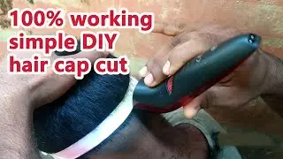 100% Working DIY hair cap cut method,kids hair cut,hair cutting,DIY hair cutting, trimmer hair cut