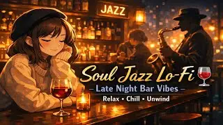 Soul Jazz Lo-Fi 🍷 Late Night Bar Vibes / Relax, Chill, Unwind