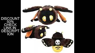 Death's Head Hawkmoth Plush Toy Stuffed Gothic Style Halloween Plush Toy for Kids Halloween Decor Do