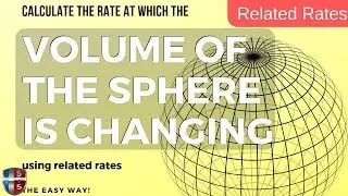 How to calculate the rate of change of the volume of a sphere