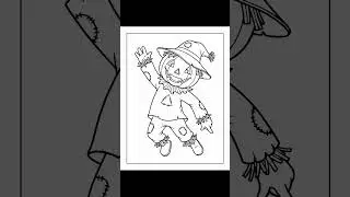 Halloween Scarecrow Coloring Pages for Kids &ndash; Fun Printable