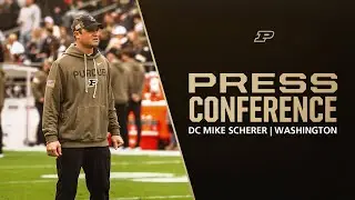 DC Mike Scherer Press Conference vs. Washington | Purdue Football