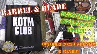 Barrel & Blade Knife of the Month - October 2023 & Another Doc P Channel Subscriber GIVEAWAY!