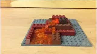 Tutorial, how to build a custom lego volcano.